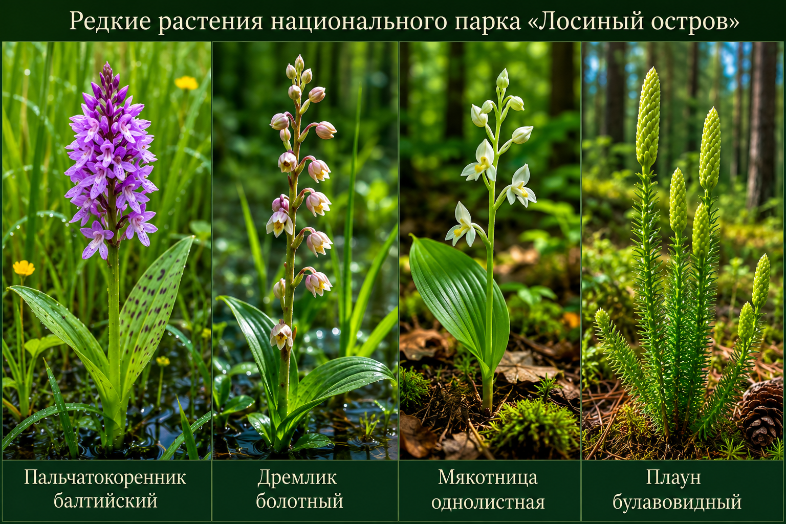 Редкие растения Лосиный остров